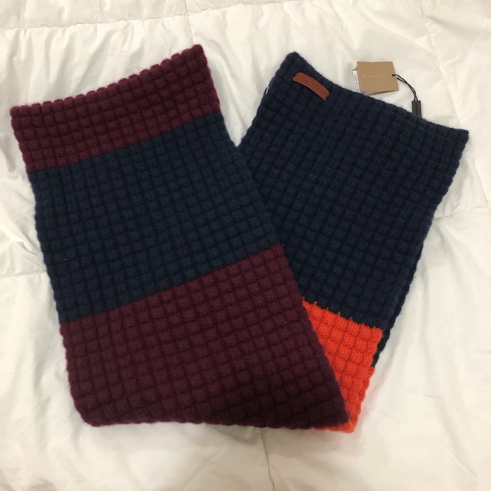 burberry waffle knit scarf